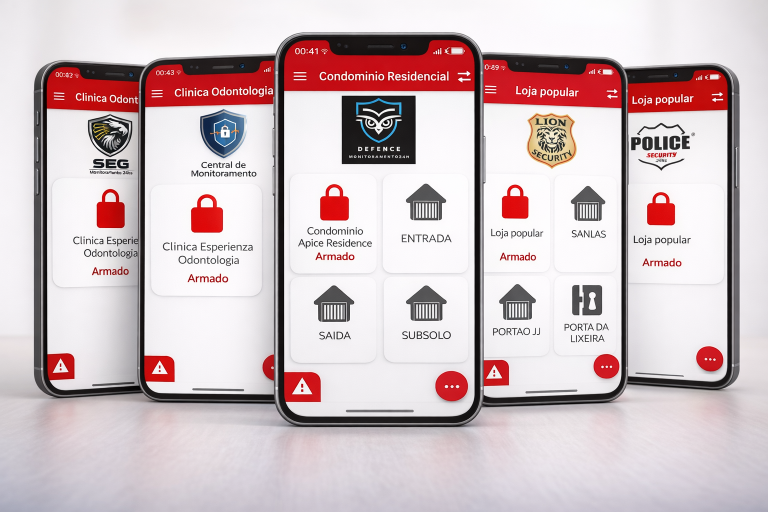 Aplicativo White Label personalizado com diferentes marcas de clientes