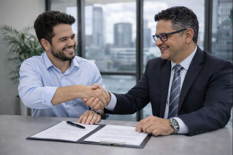 Parceria de Sucesso - Aperto de Mãos